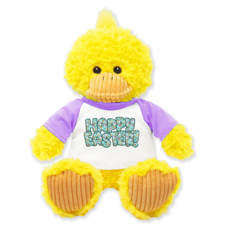 9" Easter Duck (Lavender Tee) • Personalized Easter Edition