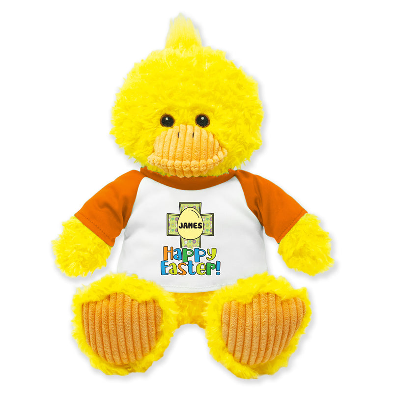 9" Easter Duck (Orange Tee) • Personalized Easter Edition