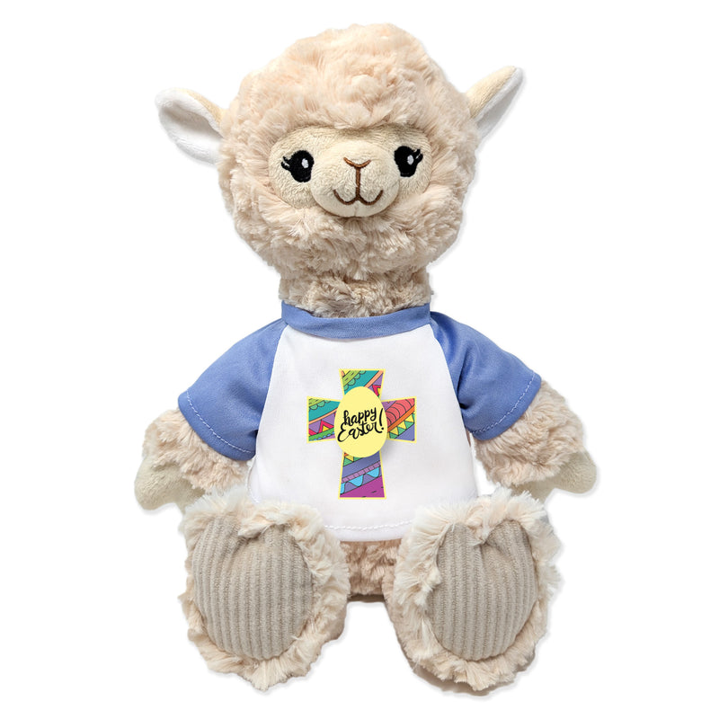9" Easter Alpaca (Cornflower Tee) • Personalized Easter Edition