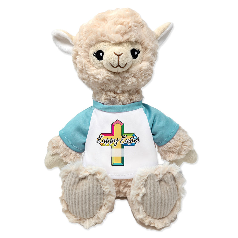 9" Easter Alpaca (Turquoise Tee) • Personalized Easter Edition