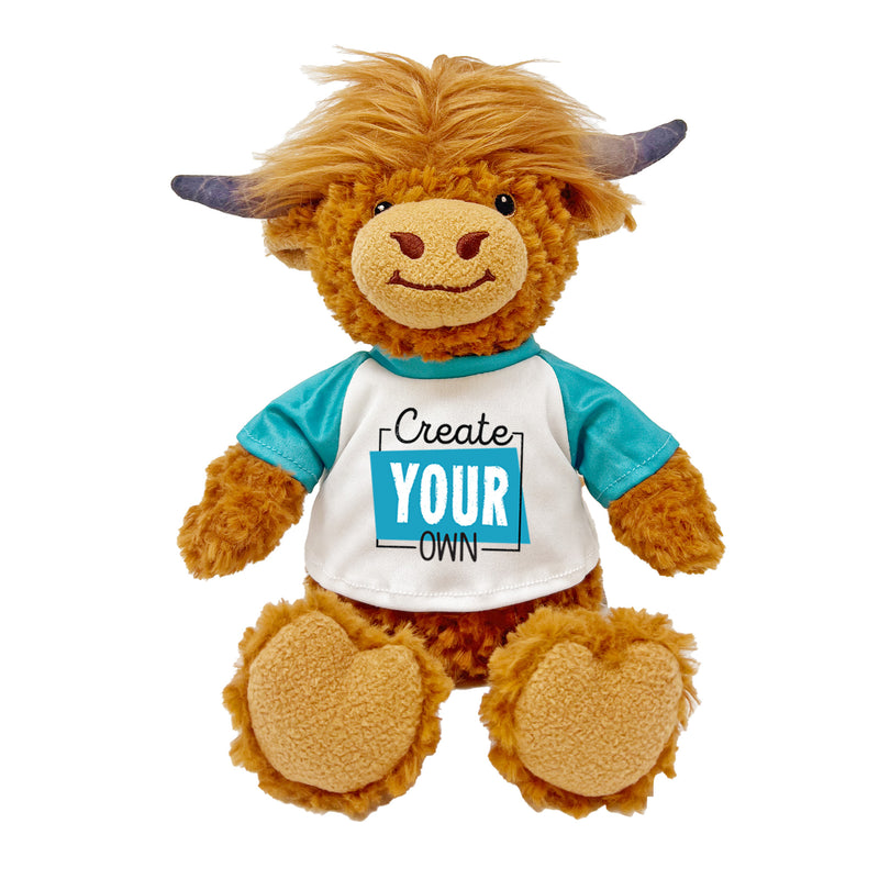 9" Create Your Own Highland Cow Plushie