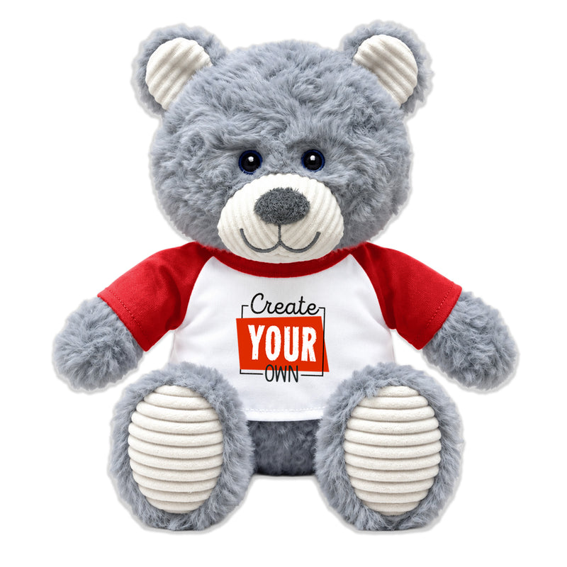 9" Eco Friendly Create Your Own Slate Teddy Bear – Personalized Plush with Custom Shirt