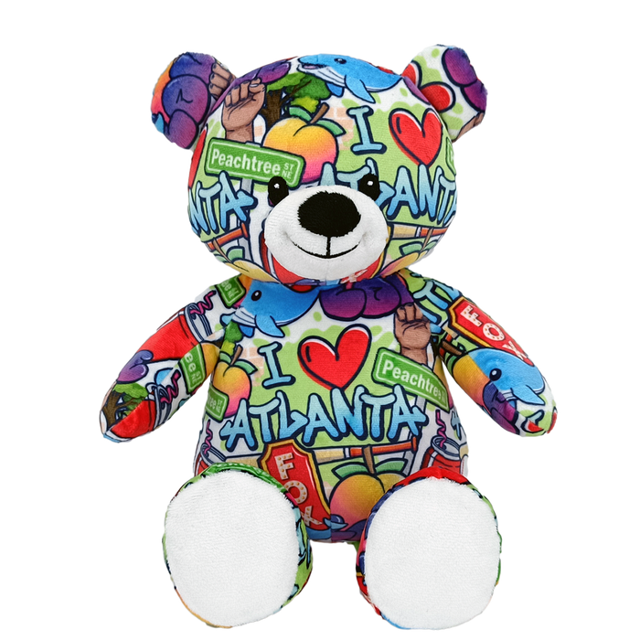 10" Atlanta Graffiti Eco Teddy Bear