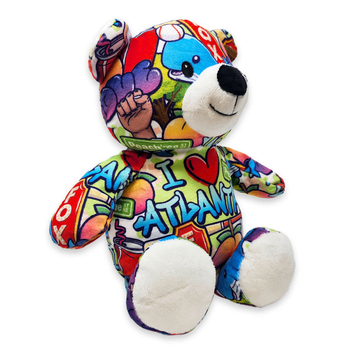 10" Atlanta Graffiti Eco Teddy Bear