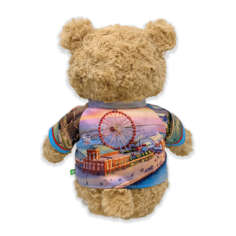 9” Chicago Teddy Bear • DestiWear™ • Souvenir Plush