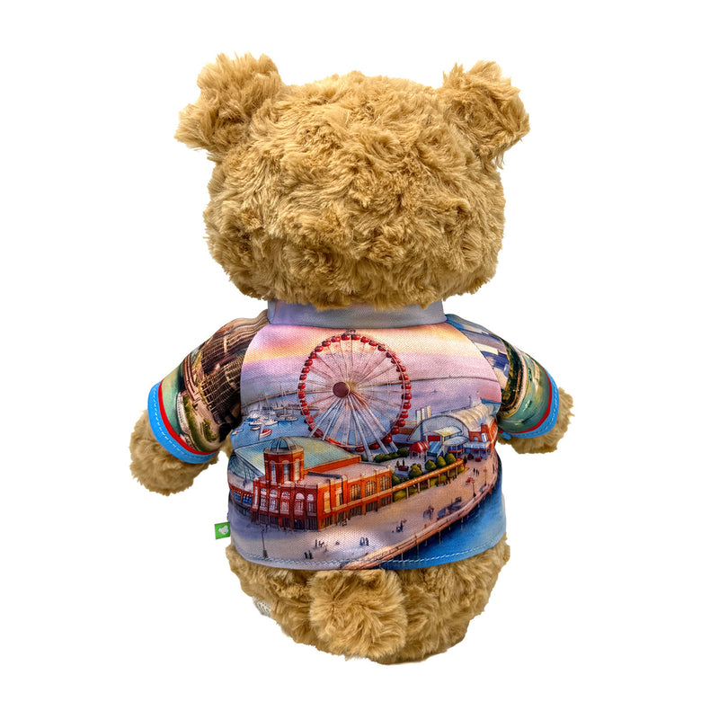 9” Chicago Teddy Bear • DestiWear™ • Souvenir Plush