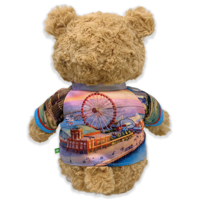 9” Chicago Teddy Bear • DestiWear™ • Souvenir Plush