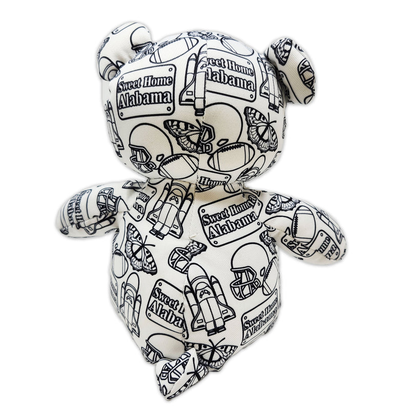 8.5" Alabama Color Me Plush™ Teddy