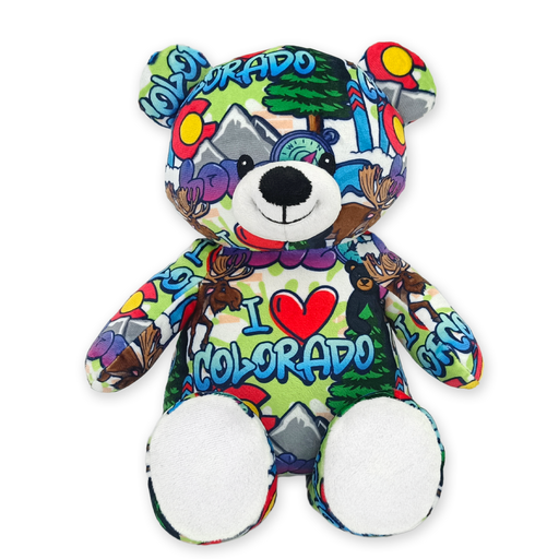 10" Colorado Graffiti Eco Teddy Bear