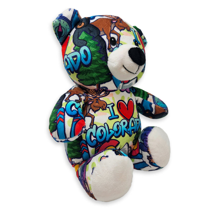10" Colorado Graffiti Eco Teddy Bear