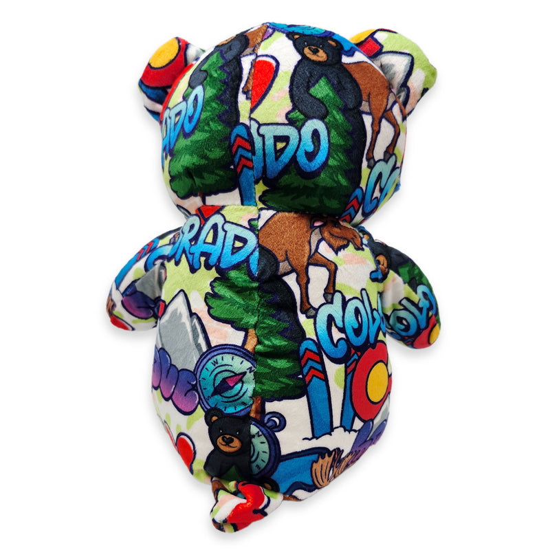 10" Colorado Graffiti Eco Teddy Bear