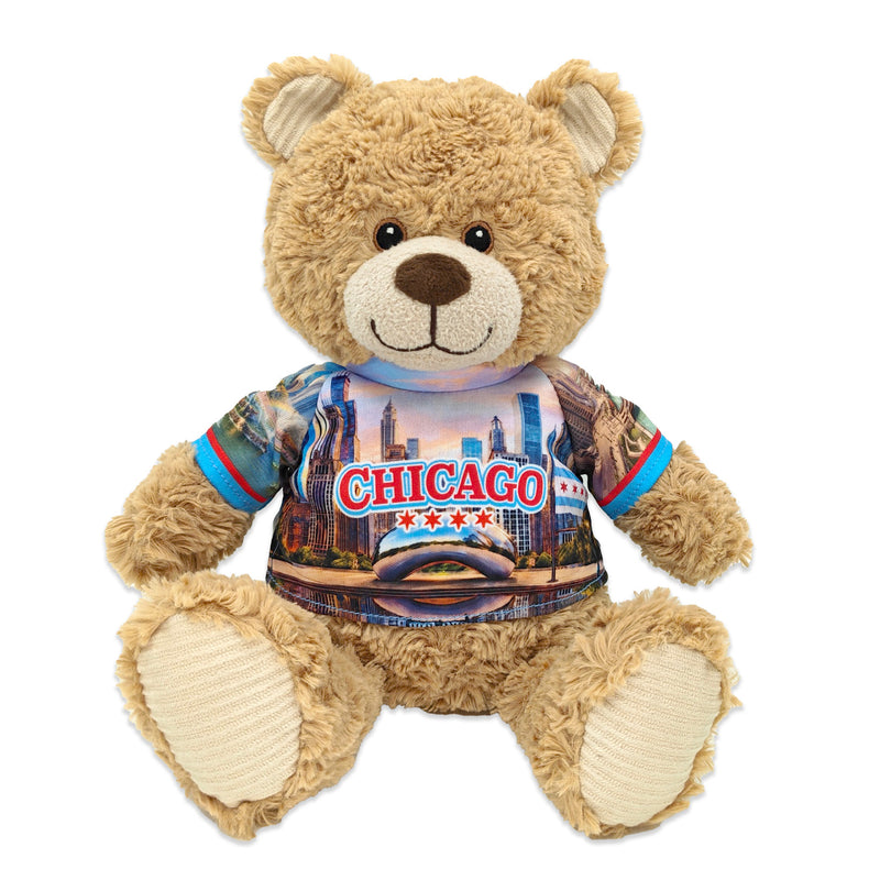9” Chicago Teddy Bear • DestiWear™ • Souvenir Plush