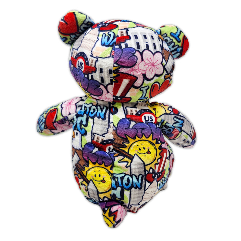 10" Washington DC Graffiti Eco Teddy Bear