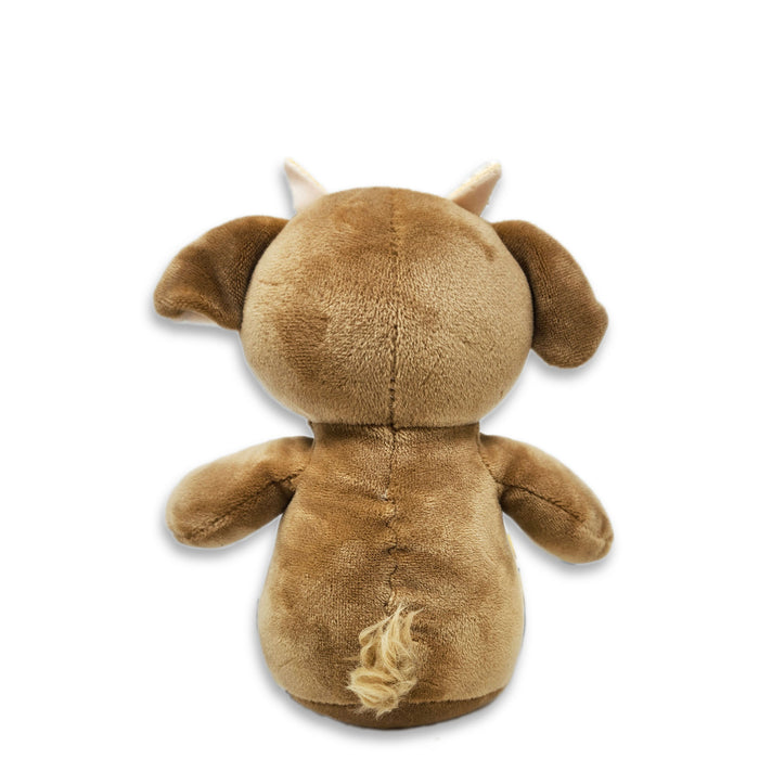 Squishy Baby Goat Plush Animal Sitting 6" Tall