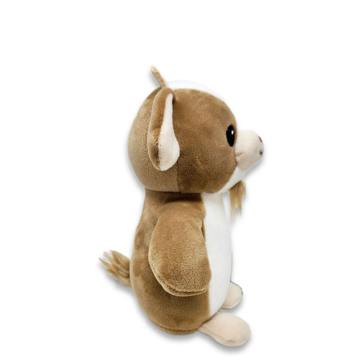 Squishy Baby Goat Plush Animal Sitting 6" Tall
