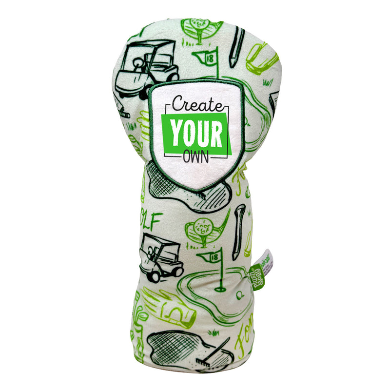 12" Eco Friendly Create Your Own Golf Driver Head Cover