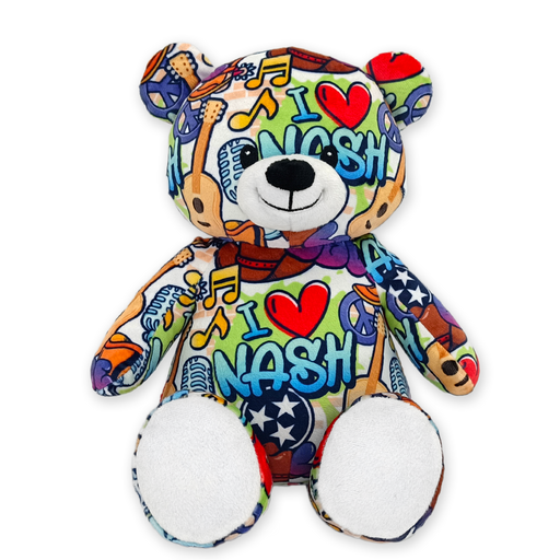 10" Nashville Graffiti Eco Teddy Bear
