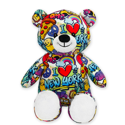 10" New York Graffiti Eco Teddy Bear