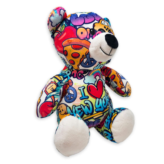 10" New York Graffiti Eco Teddy Bear