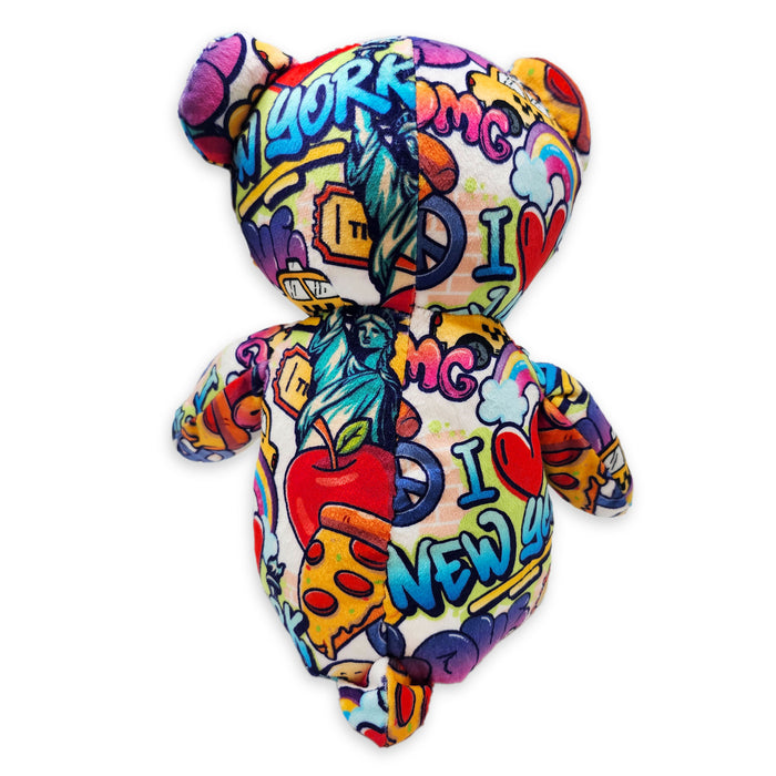 10" New York Graffiti Eco Teddy Bear