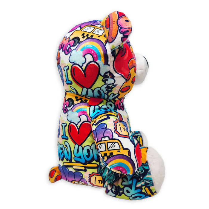 10" New York Graffiti Eco Teddy Bear