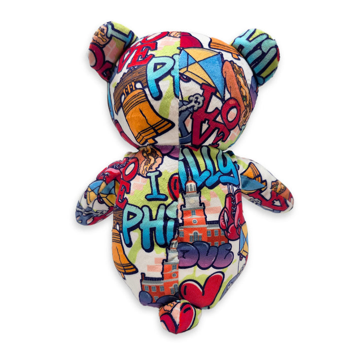 10" Philadelphia Graffiti Eco Teddy Bear