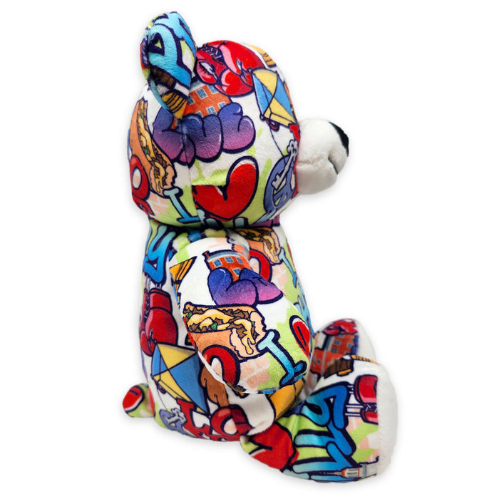 10" Philadelphia Graffiti Eco Teddy Bear