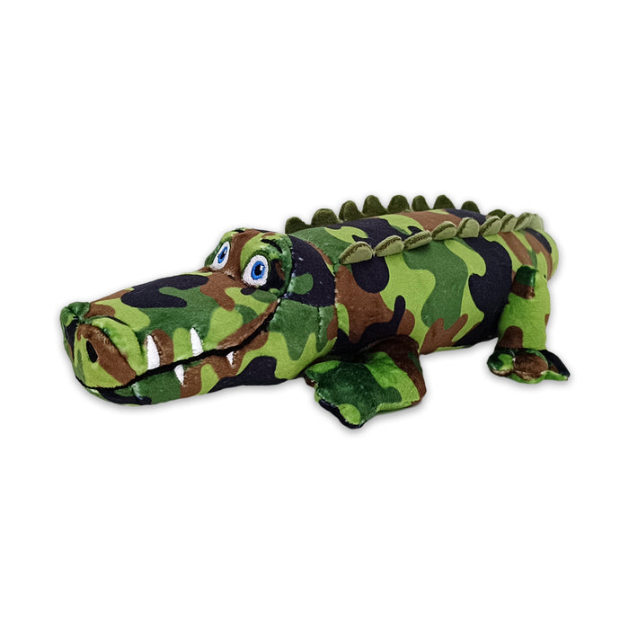 10" Laying Green Camo Alligator