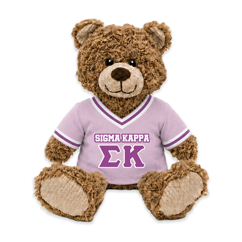 9” Sigma Kappa Brown Teddy • DestiWear™ • Eco Friendly