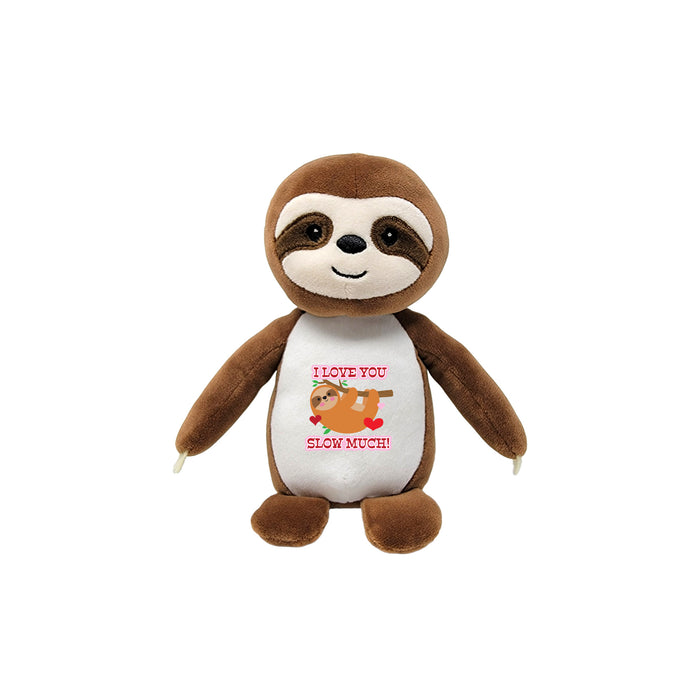 6" Squishy Sloth Plush Animal - Limited Valentine's Edition