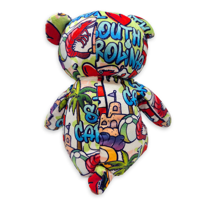 10" South Carolina Graffiti Eco Teddy Bear