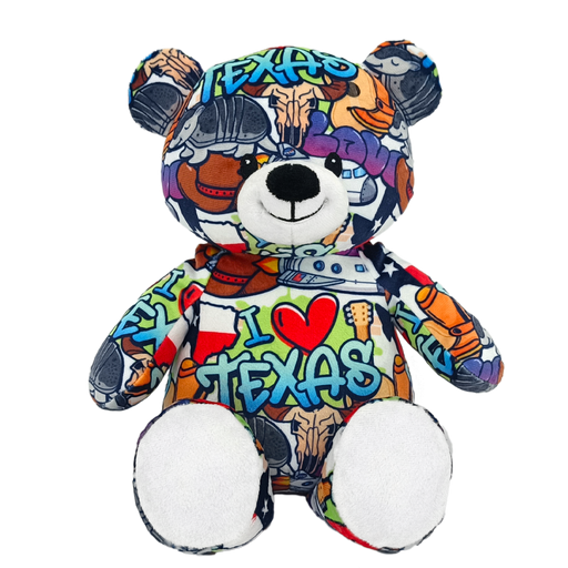 10" Texas Graffiti Eco Teddy Bear