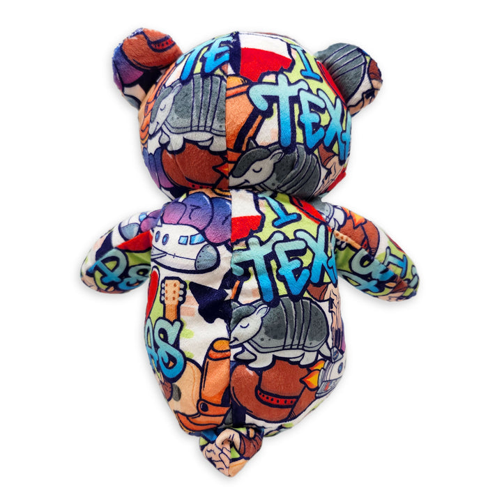 10" Texas Graffiti Eco Teddy Bear