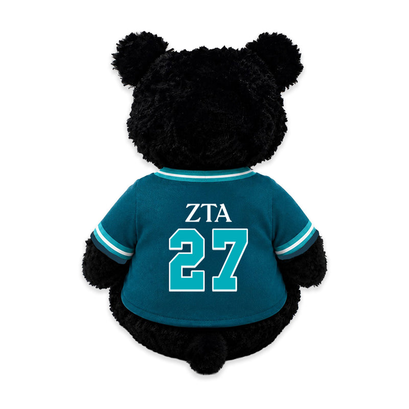 9” Zeta Tau Alpha Black Bear• DestiWear™ • Eco Friendly