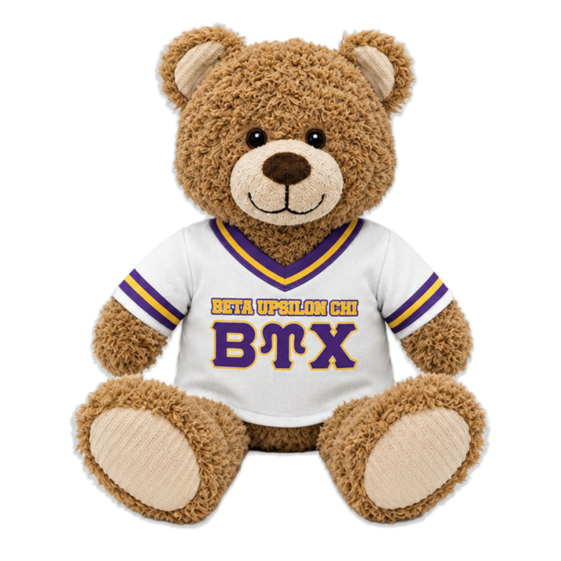 Beta Upsilon Chi 9" Brown Teddy Bear Plush • DestiWear™ • Eco Friendly