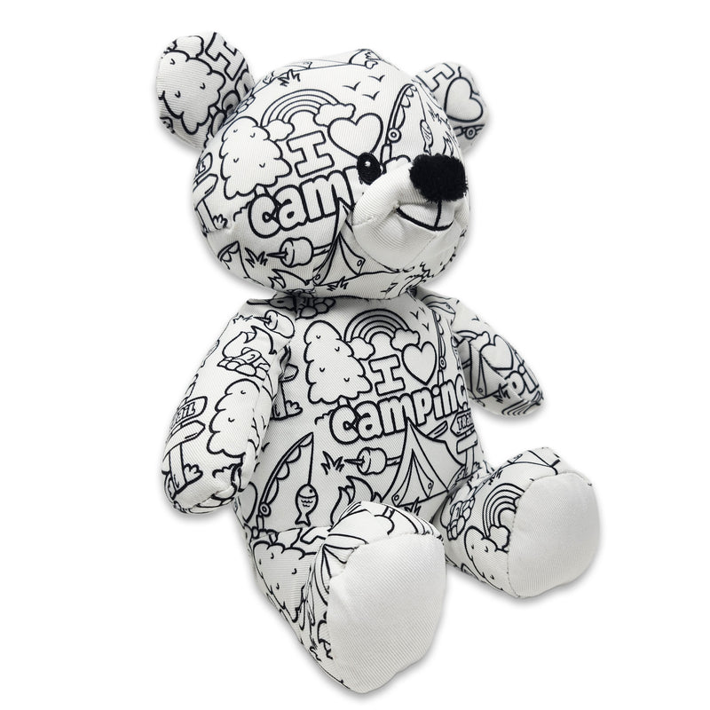 8.5" I Love Camping Color Me Plush™ Teddy
