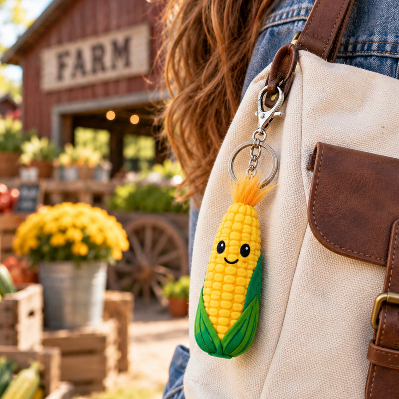 Squishy Corn Cob Keychain