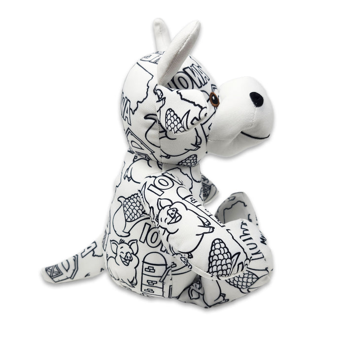 8.5" Iowa Color Me Plush™ Cow