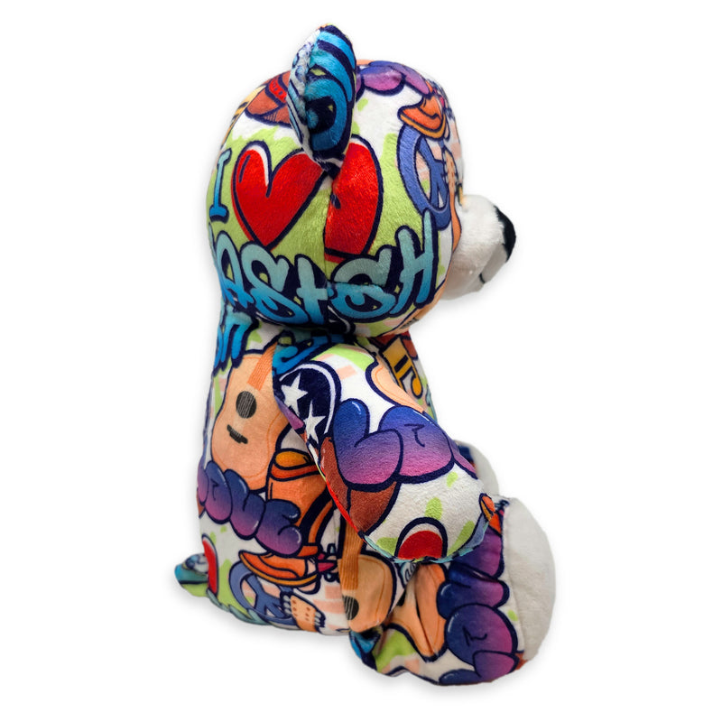 10" Nashville Graffiti Eco Teddy Bear