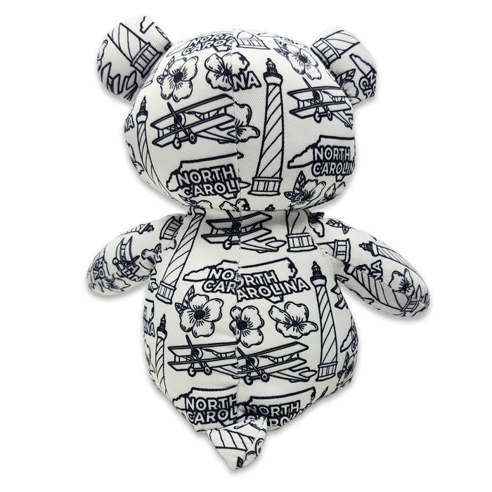 8.5" North Carolina Color Me Plush™ Teddy