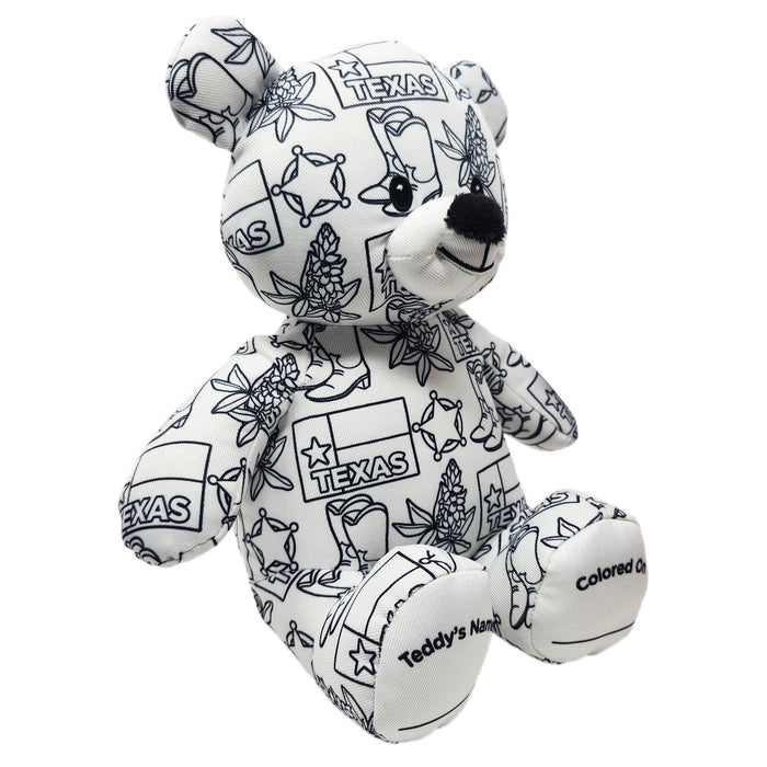 8.5" Texas Color Me Plush™ Teddy