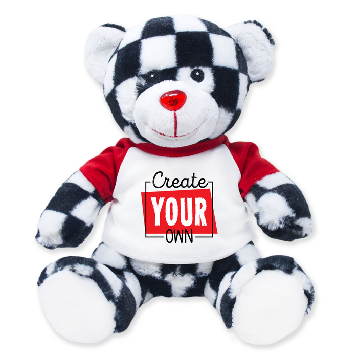 9 Create Your Own Checkered Teddy Bear Plushie Plushology