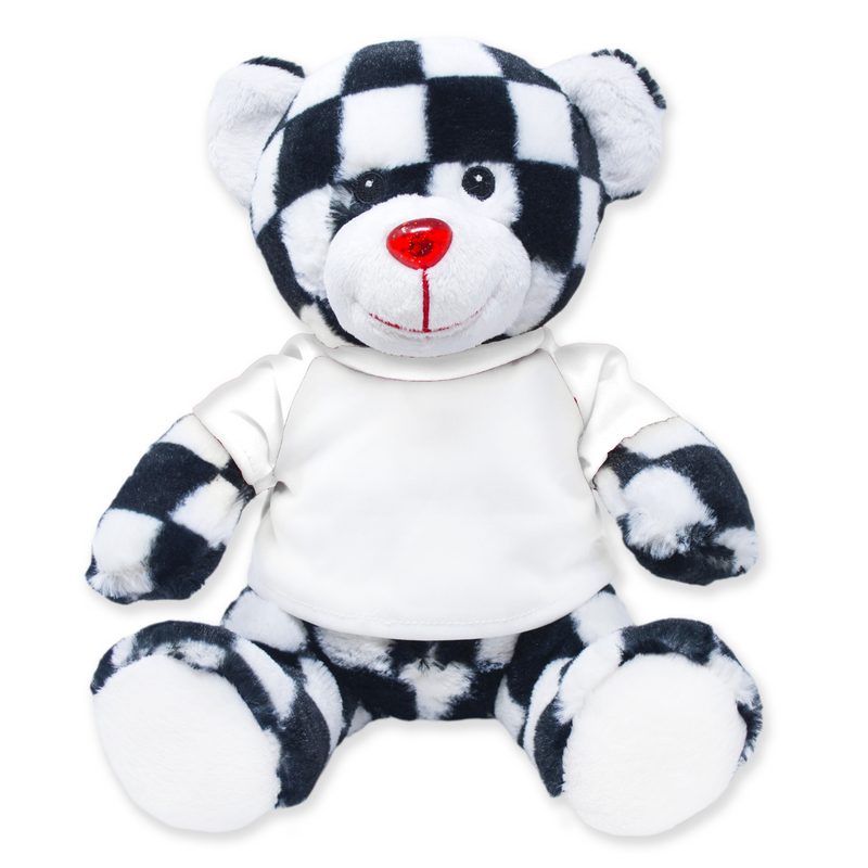 9" Create Your Own Checkered Teddy Bear