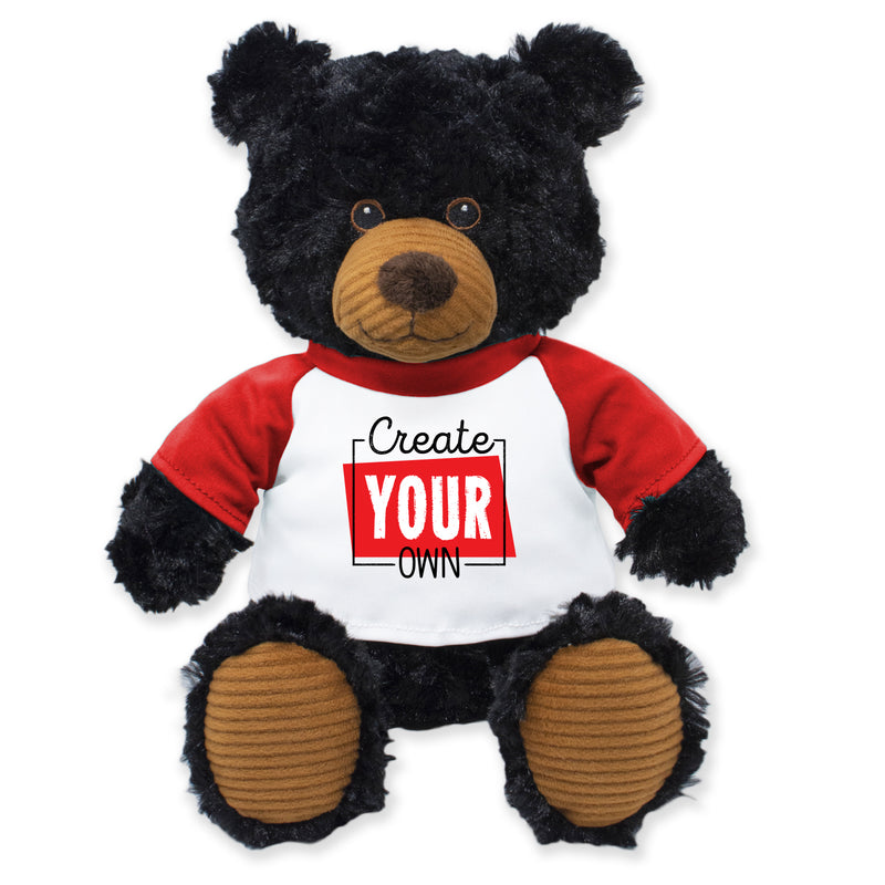 9" Create Your Own Black Bear Plushie