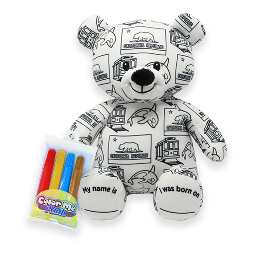 Color Me Bear The Original Color Me Plush™ | Plushology®