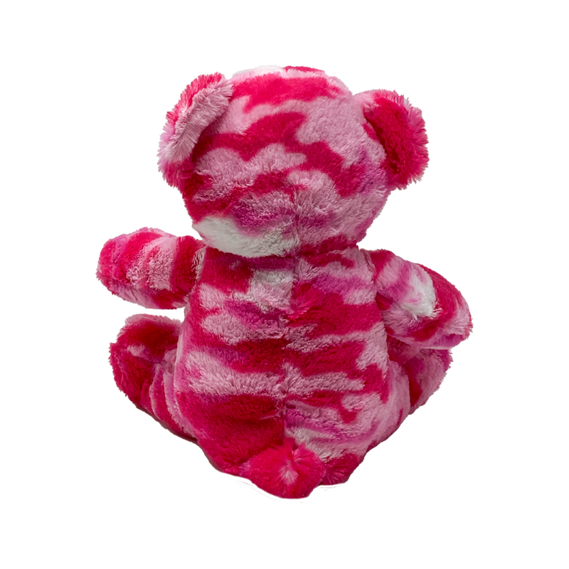 9" Pink Camo Teddy Bear