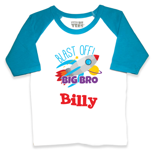 Big Bro/Big Sis Toddler Raglan Shirt (Assorted Colors/Sizes)