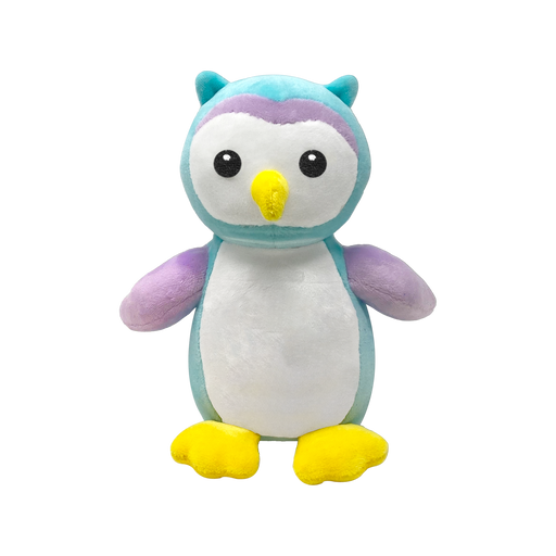 Squishy Owl Plush Animal Sitting 6" Tall