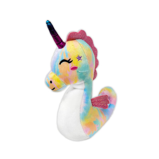 Squishy Sea Horsicorn Plush Animal Sitting 6" Tall