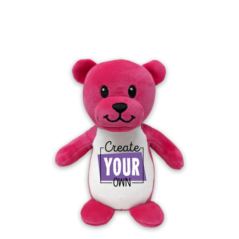 6" Create Your Own Pink Teddy Bear Squishy